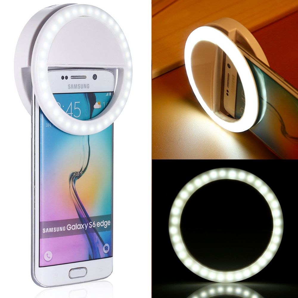 Portable Clip-On Selfie Ring Light for Phone – Rechargeable LED Light for TikTok, Live Stream & Makeup