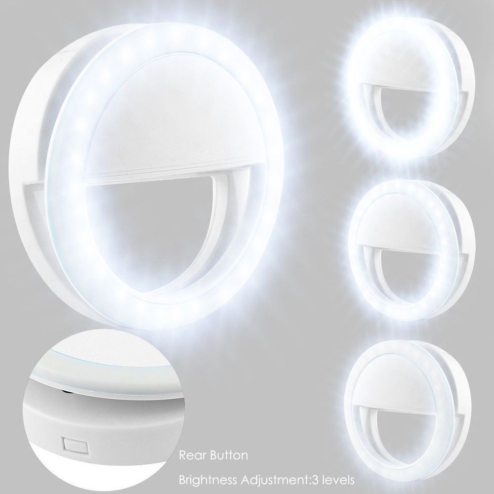 Portable Clip-On Selfie Ring Light for Phone – Rechargeable LED Light for TikTok, Live Stream & Makeup