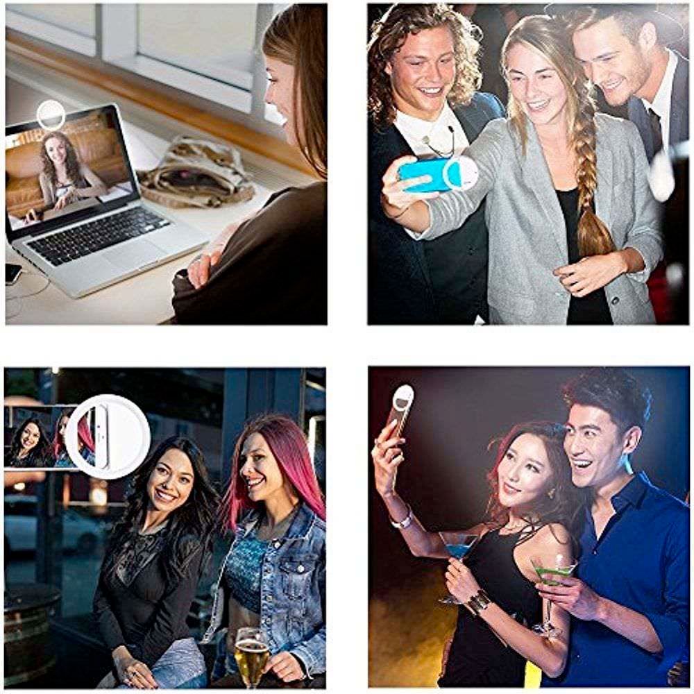 Portable Clip-On Selfie Ring Light for Phone – Rechargeable LED Light for TikTok, Live Stream & Makeup