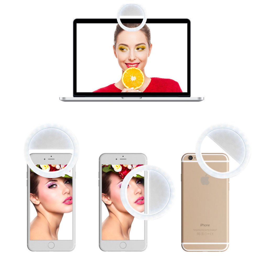 Portable Clip-On Selfie Ring Light for Phone – Rechargeable LED Light for TikTok, Live Stream & Makeup