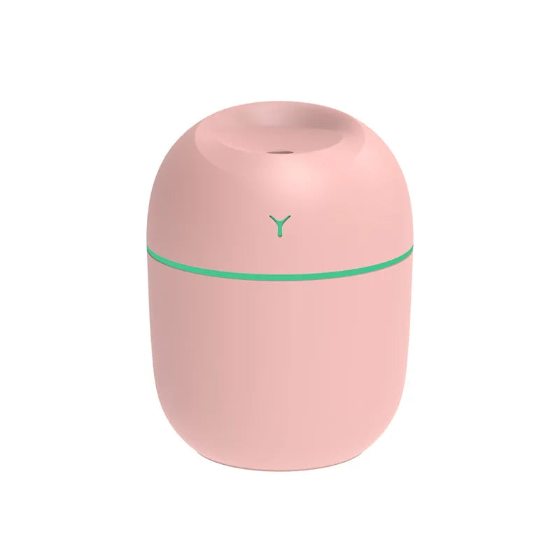 Portable Ultrasonic USB Aroma Diffuser with LED Light – Mini Cool Mist Humidifier for Home & Office